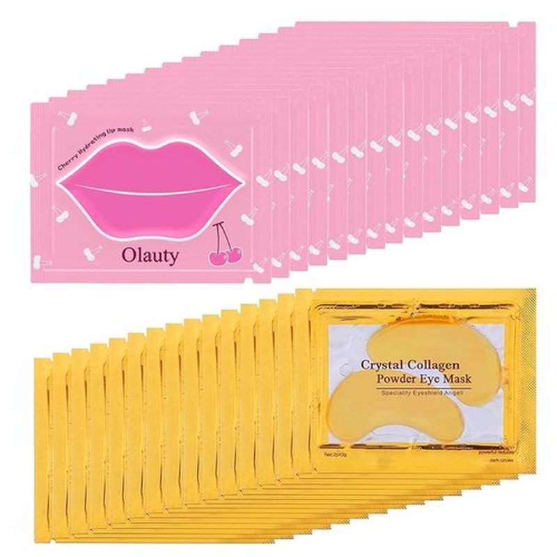 30 Pairs Lip Mask & Eye Mask,Under Eye Patches, Eye Mask for Puffy Eyes,Chapstick Bulk,Mothers Day Gifts,Teacher Appreciation Gifts,Bulk Gifts for Women, Party Favors,Cheer Gifts,Mini Gifts for Women