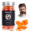 Varolan Beard Oil Capsules for Men,Natural Cedarwood Mens Beard Oil,Naturally Derived Conditioner with Argan Oil,Grapeseed Oil,Jojoba Oil and Vitamin E for Softening and Moisturizing Beard
