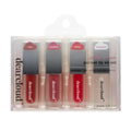 dearcloud Jelly Wave Pocket Lip Oil Set (.12 fl oz) – Lip Gloss for Women with Collagen – Korean Skincare Essential Lip Oil for Women (Set of 4)