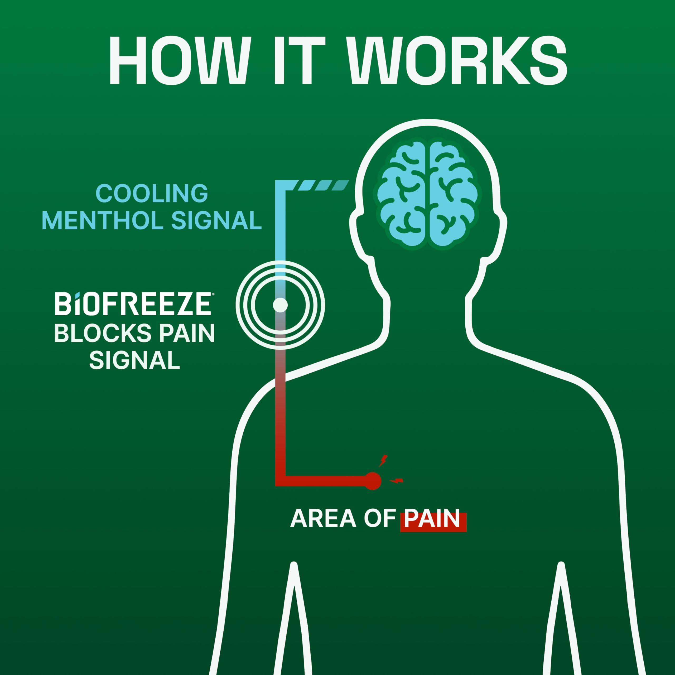 Biofreeze Pain Relief Gel for Knee, Neck, Hip, Joint, Shoulder, & Simple Backache, Arthritis Pain Reliever, Sore Muscle Relief, Colorless Menthol Gel 4 Fl Oz (Pack of 3)