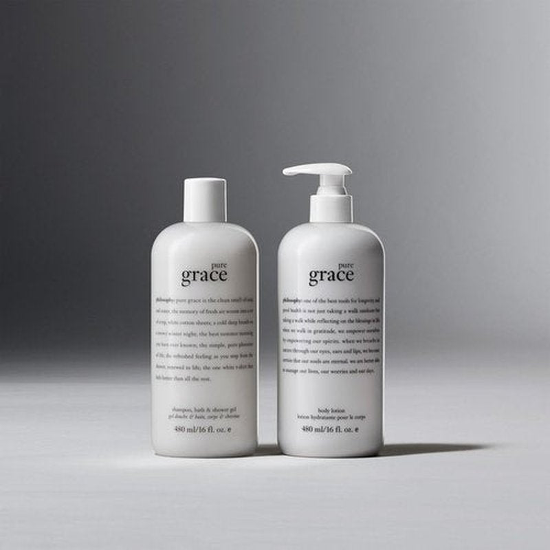 Philosophy Pure Grace Shower Gel & Bubble Bath - Luxurious 16 oz Cleansing Formula