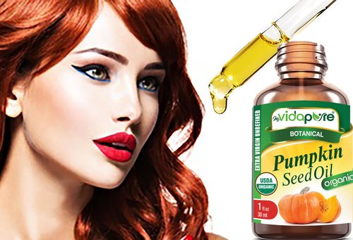 MYVIDAPURE Organic PUMPKIN SEED OIL Certified Organic WILD GROWTH RAW Pure EXTRA VIRGIN UNREFINED for Skin, Face, Body, Hair and Lip Care (1 Fl Oz)