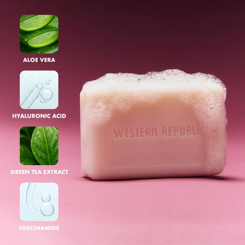 Western Republic Hyper Foaming Soap Bar | Birchwood, Eucalyptus & Alpine Sage and Tropic Rum & Nautical Sea Salt | Hydrating & Anti-Aging Ingredients | (2 Pack) | Made in USA