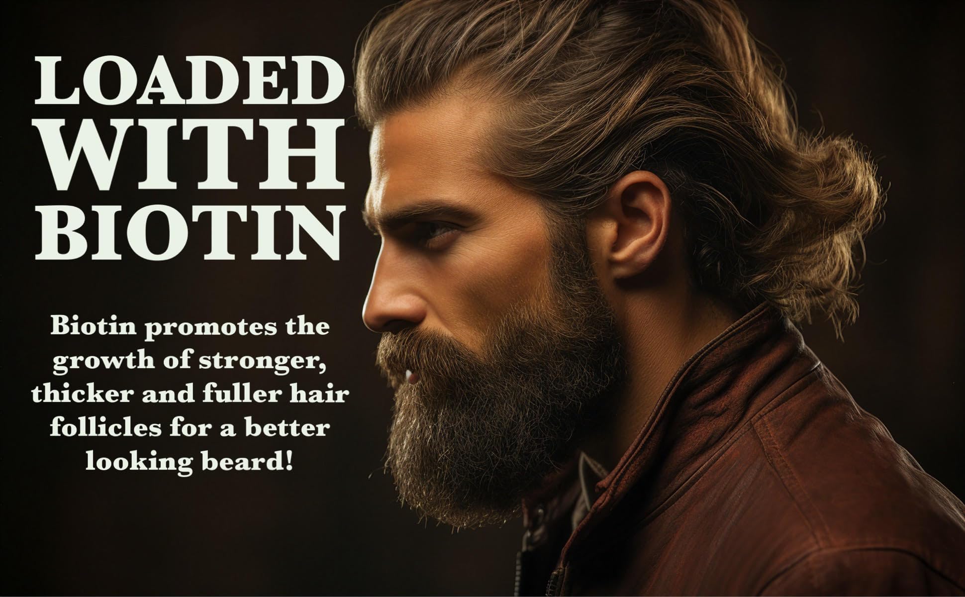 G.B.S Men's Beard Grooming Kit - Beard Oil, Growth Serum with Biotin, Balm, Brush and Comb Gift Set