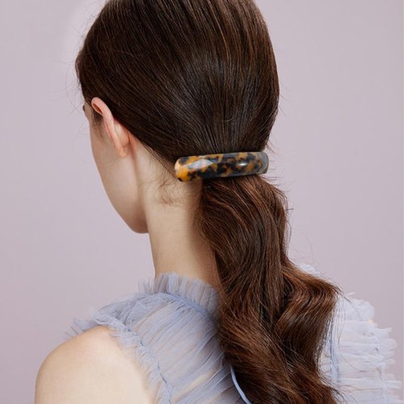 Mistofu Large Hair Barrettes for Women Beautiful Lines Simple Retro Classic Snap French Hair Clips, Fashion Hair Accessories for Women Thick Hair 3 Pcs (HJ-Tortoise Shell)