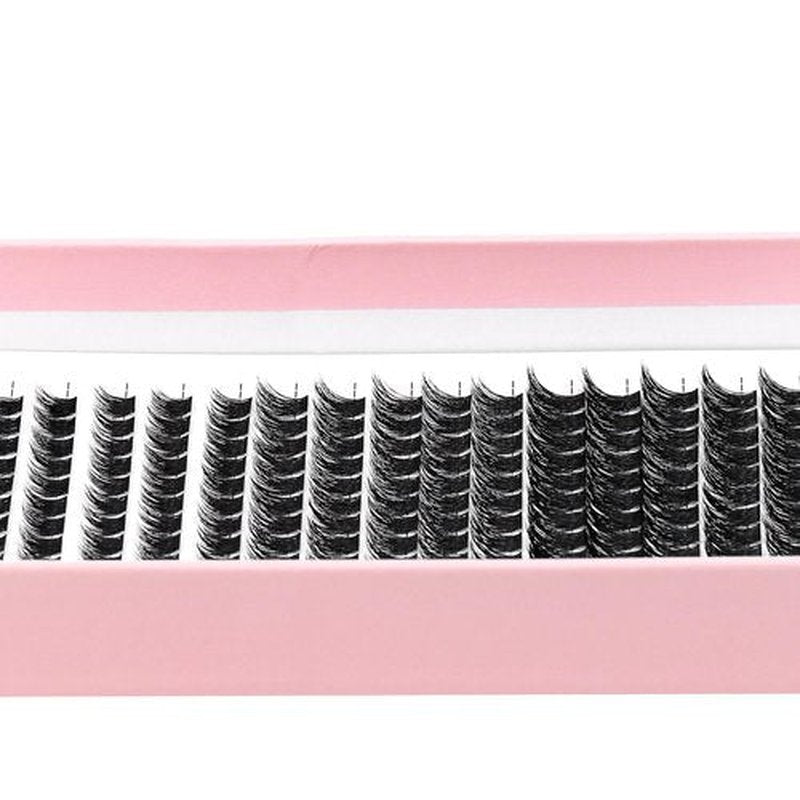 Bodermincer Lash Clusters 180pcs D Curl Color Black/Brown 10-12-14mm Mixed Eyelashes Lash Cluster Premuum Individual Eyelash Extensions for a Stunning,Natural Appearance (Black 10-12-14mm Mixed)