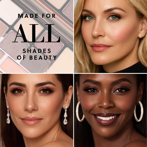 LUMINESS Face Time Essentials Face Palette - Includes Bronzer, Blush, Highlighter, Face Powder and 6 Eyeshadows - Highly Pigmented, Long-Wearing Makeup Palette - Silky Smooth, Easy to Blend