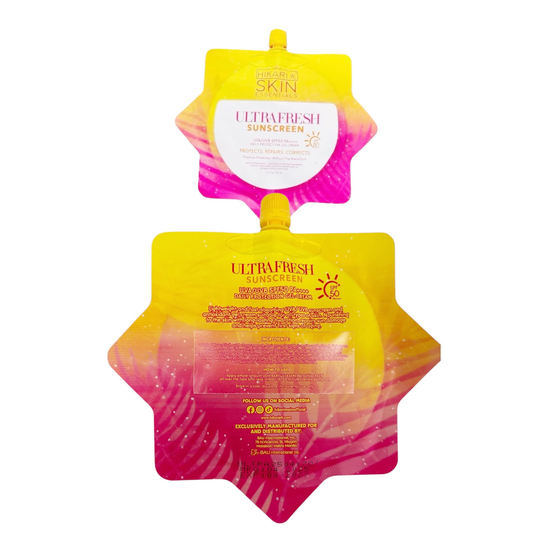HikariSkin Essentials Ultra Fresh Sunscreen SPF 50-50ml