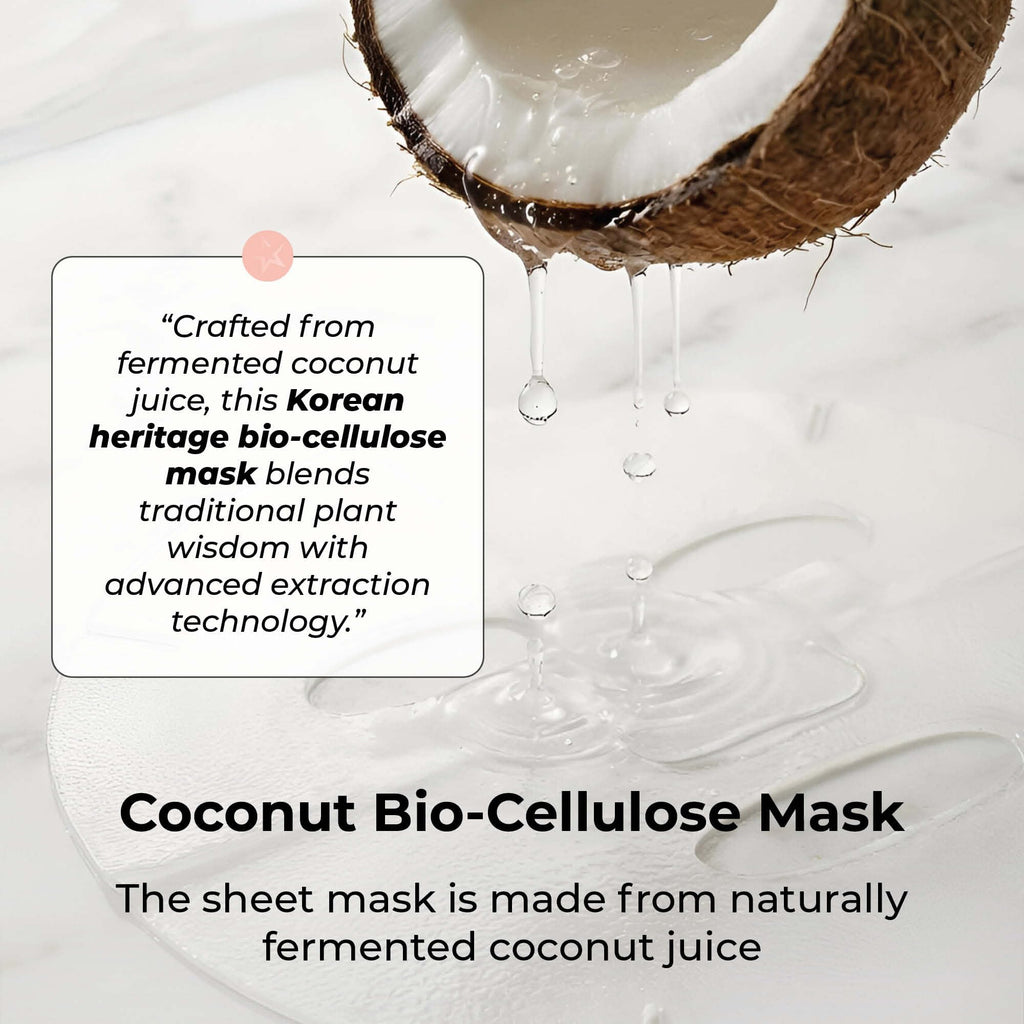 STARSKIN Close-Up 1x40g, Coconut Bio-Cellulose Firming Face Mask for all Skin Types, Face Lifting Korean Skincare Mask, Skin Elasticity Improvement and Rejuvenating Effect, K Beauty Skincare