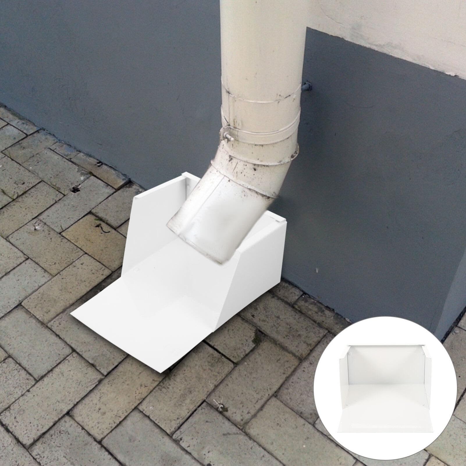 Uonlytech Downspout Splash Block Gutter Extensions for Rainwater Drainage Durable Splash Guards for Gutters and Downspouts Outdoor Drainage