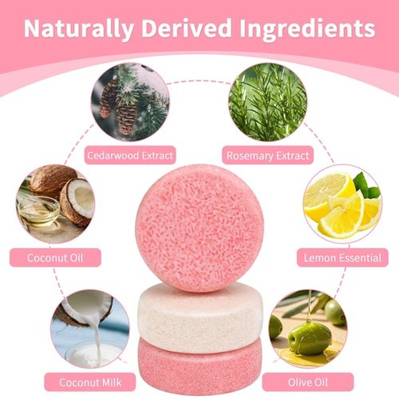 Pubpok Rosemary Bar Shampoo and Conditioner for Thinning Hair, Volume Solid Shampoo Bar, Hair Thickening & Regrowth, Coconut Oil Conditioner for Deep Moisturizing, Paraben & Silicone Free