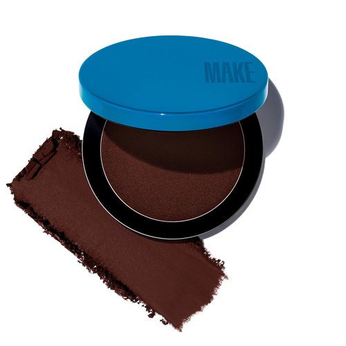 MAKE Beauty Bronzer Powder - Matte Microsuede Contour for Deep to Dark Skin | Buildable, Long-Lasting Color in Zodiac Shade