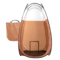 Naked Sun XL Portable Spray Tan Tent – Extra Large Pop Up Tent for Professional Tanning, Heavy Duty Fabric Mobile Spray Room with Carrying Bag & Easy Clean Floor - Bronze