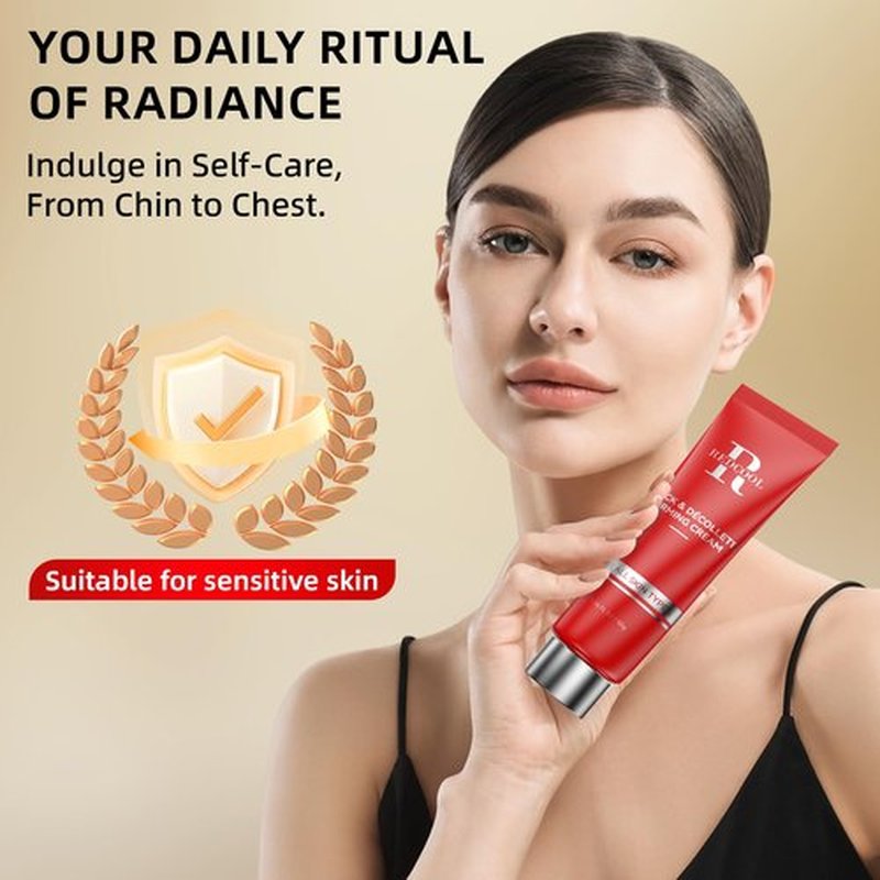 Redcool Neck Firming Cream - Retinol, Collagen & Hyaluronic Acid Neck Cream, Anti-Aging, Firming, for Neck & Décolleté - 1.76 fl.oz