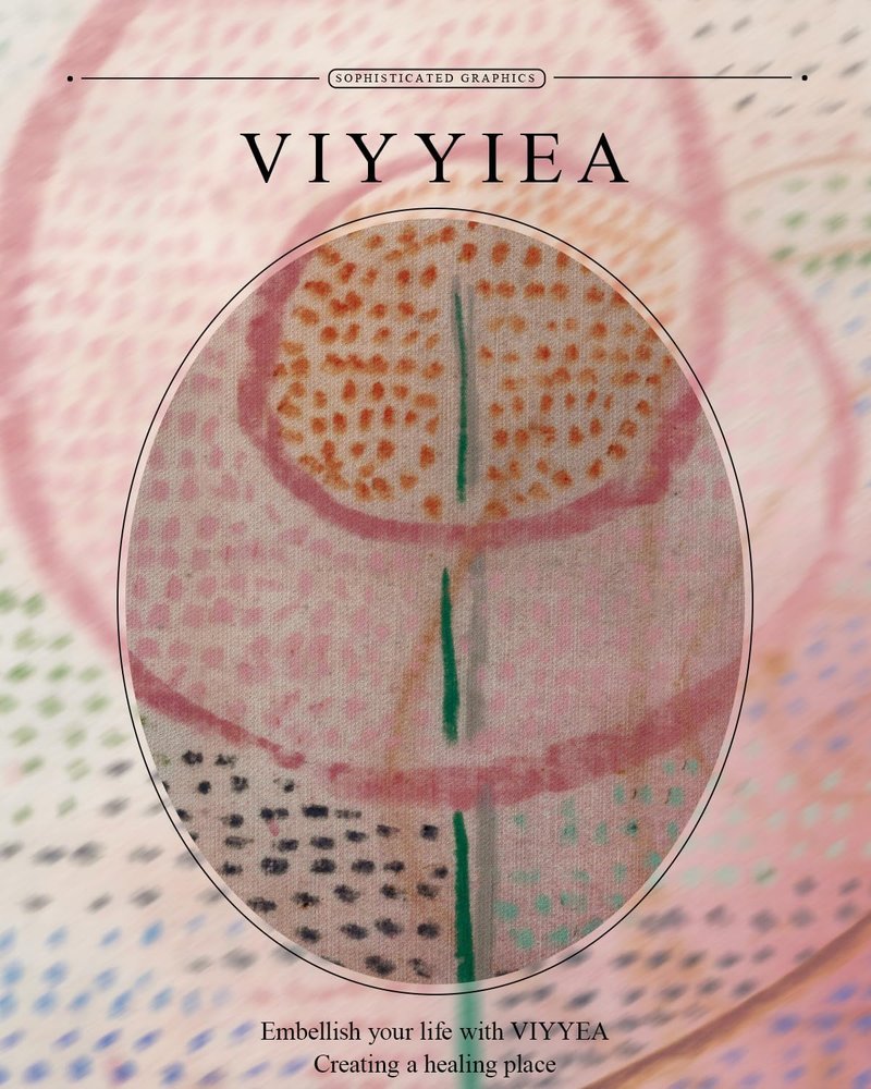 VIYYIEA Gold Framed Canvas Print - Vintage Abstract Flower Wall Art | Multicolor Home Decor 11x14in