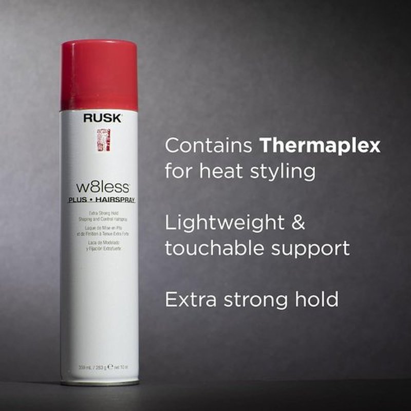 RUSK Extra-Strong Hold Hairspray - Ultimate Control & Long-Lasting Style | 10 Fl Oz