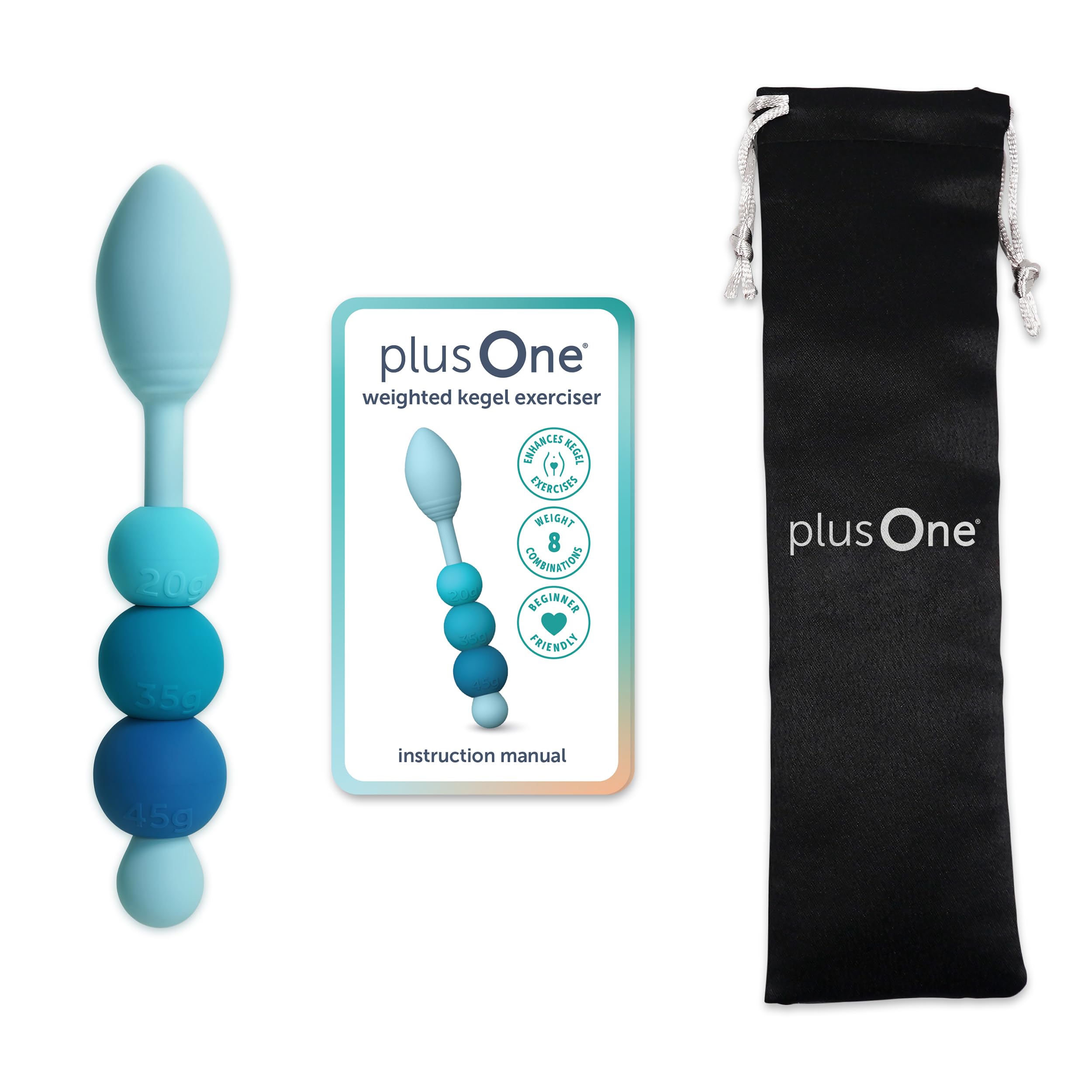 plusOne Kegel Trainer, Pelvic Floor Exercises