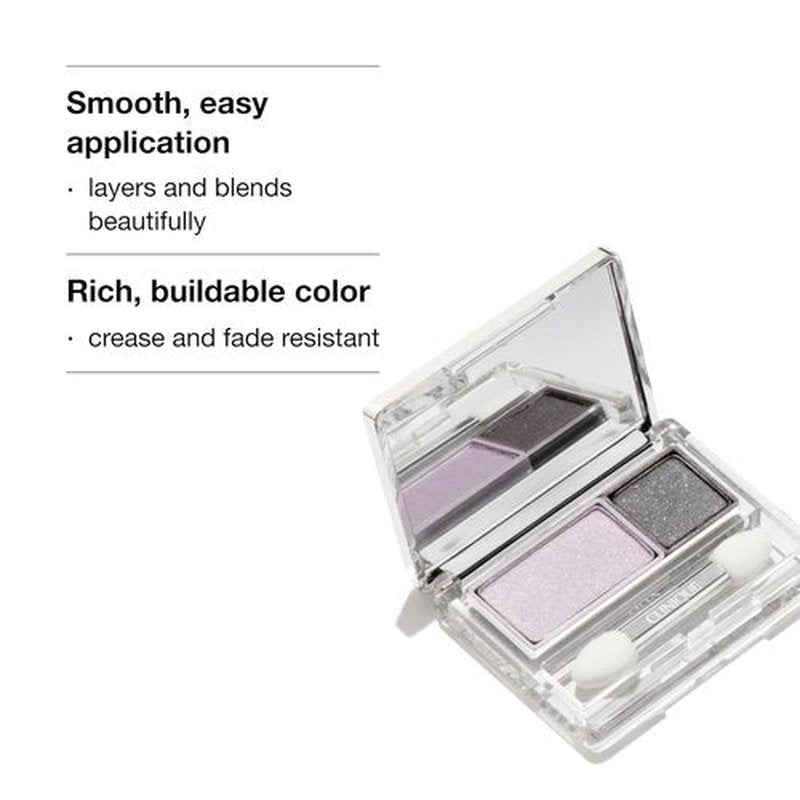 Clinique All About Shadow Duo Eye Shadow Makeup - Safe for Sensitive Eyes | Buildable, Long-Wearing Color