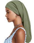 Winitas Long Hair Bonnet for Sleeping Silk Satin Lined Adjustable