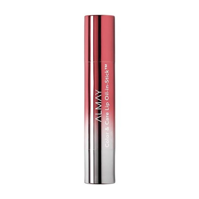 Almay Color & Care Lip Oil Stick - Rosy Glaze 120 | Nourishing Hydration, 0.09 Oz