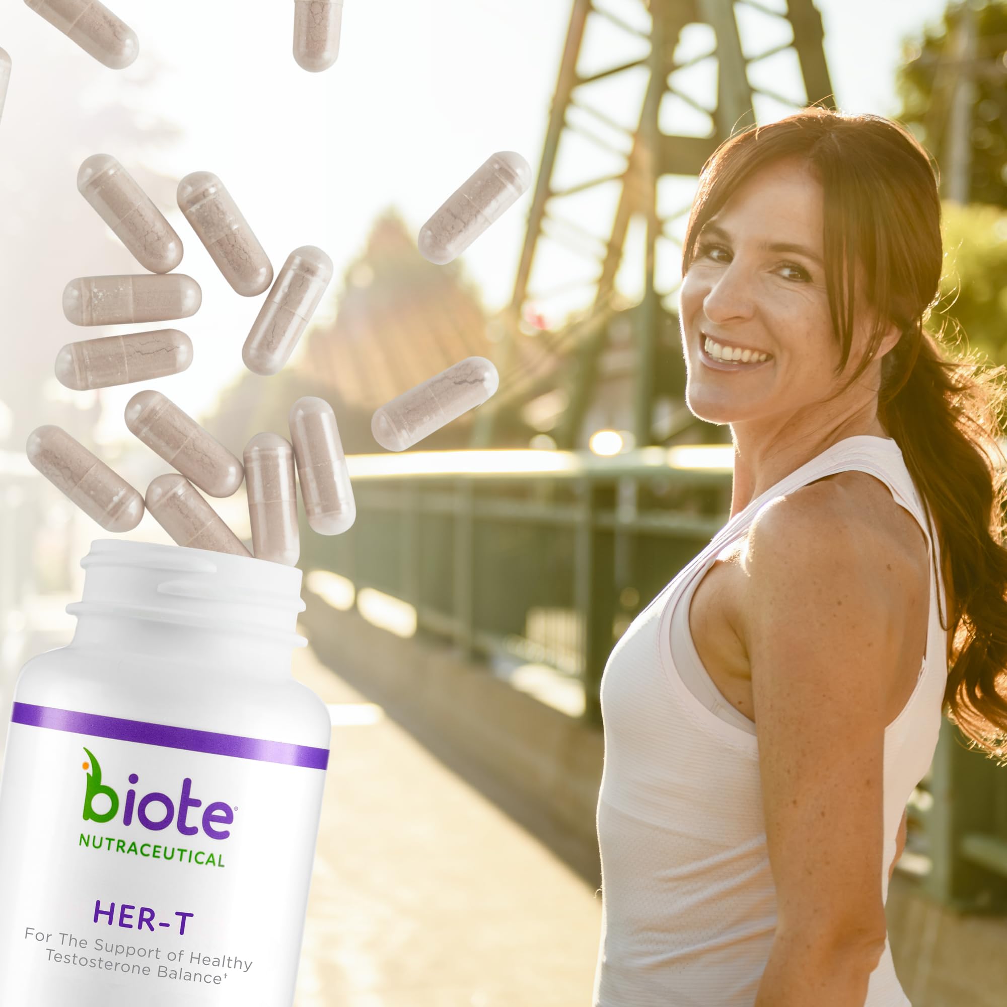 Biote Nutraceuticals - HER-T - Healthy Testosterone Balance Support for Women (30 Capsules)