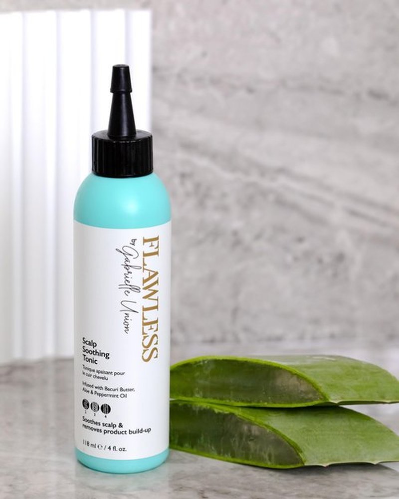 Flawless by Gabrielle Union - Scalp Soothing Tonic Hair Treatment, 4 OZ for Textured Hair