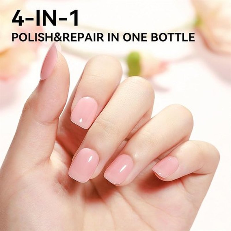Skiennix Nail Strengthener - Quick Dry Hardener for Weak Nails | 12ML Nude Repair Polish