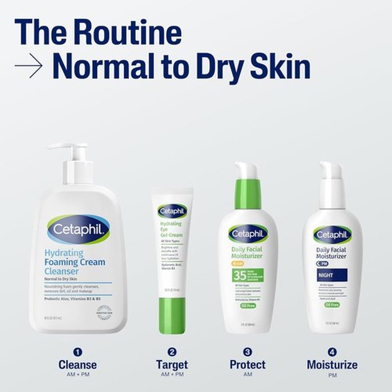 Cetaphil Foaming Face Wash - Hydrating Cream Cleanser for Sensitive Skin | 8 oz, Fragrance-Free