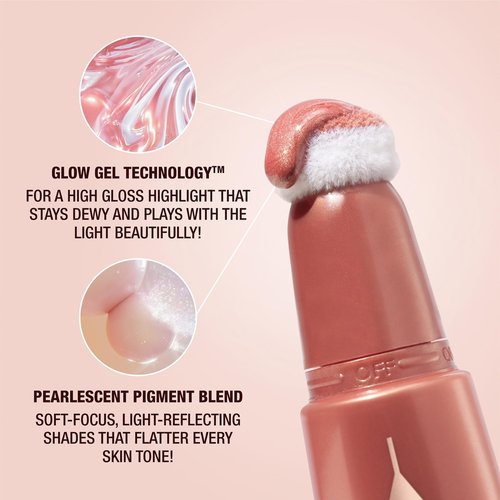 Charlotte Tilbury Hollywood Superstar Glow Makeup Kit - Limited-Edition Mini Beauty Light Wand Duo in Pinkgasm & Spotlight - Dewy Highlighter & Blush with Glow Gel Technology