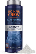 No Hair Crew | Intimate Dry Body Powder for Men - Sweat Defense & Odor Control | 3.5 oz