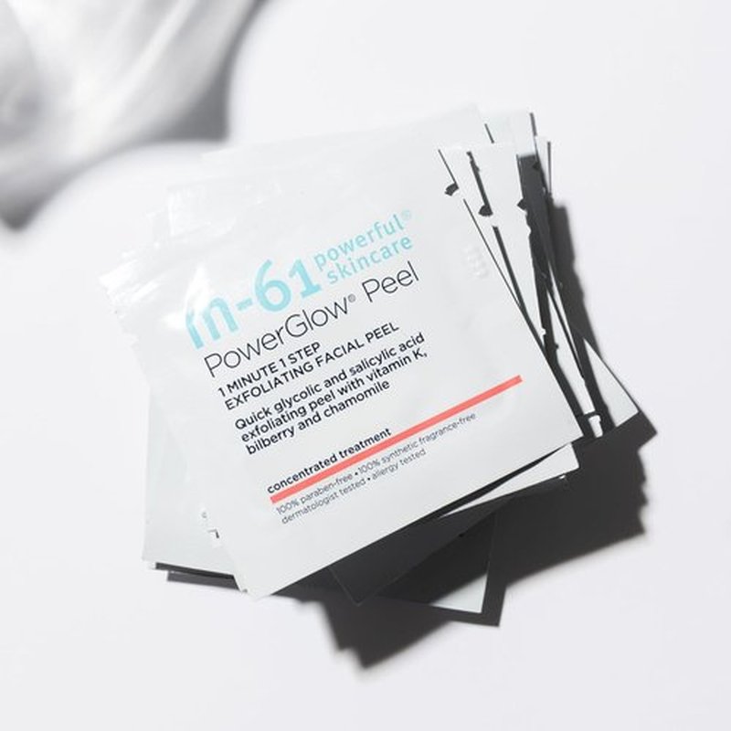 M-61 PowerGlow Peel - Exfoliating Facial Peel With Glycolic & Salicylic Acid | 10 Treatments, 1 Minute Each