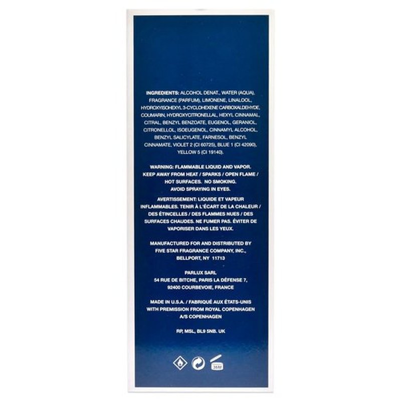 Royal Copenhagen Musk Cologne Spray - 3.4 Oz | Invigorating Fragrance for Men