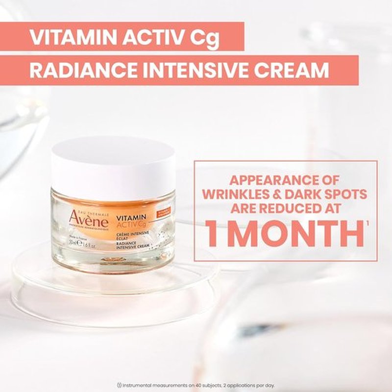 Avène Radiance Intensive Cream - Vitamin Cg Formula for Brightening Skin | 1.69 oz