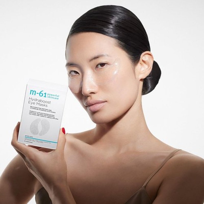 M-61 Hydraboost Eye Masks - Hydrogel Under Eye Patches with Hyaluronic Acid & Vitamin E for Puffiness Relief | Made in South Korea