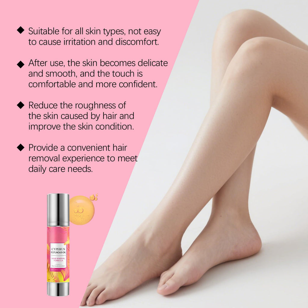 Renovia Cyperus Rotundus Oil for Hair Removal - 100ml Natural Cyperus Rotundus Oil, Reducing Body Hair Growth, Suitable for All Skin Types