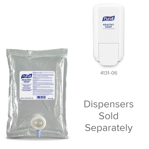 PURELL HEALTHY SOAP Premium Lotion Handwash, Waterfall Fragrance, 1000 mL Refill for CS2 and NXT Soap Dispensers (Pack of 8) - 4171-08
