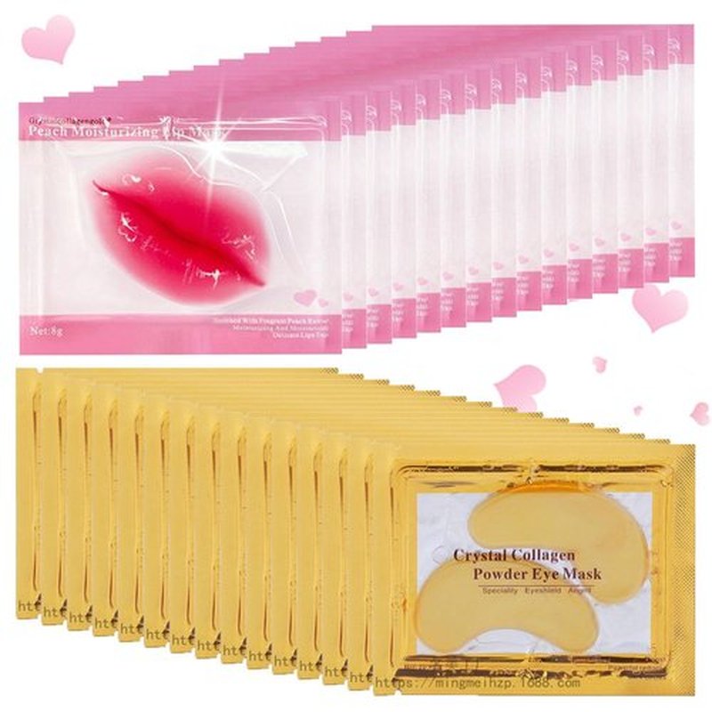 30 Pairs Lip Mask & Eye Mask, 24K Gold Under Eye Patches, Lip Mask Skincare, Small Gifts for Women, Mothers Day Gifts, Bachelorette Party Favors, Teacher Appreciation Gifts, Birthday Bulk Gifts