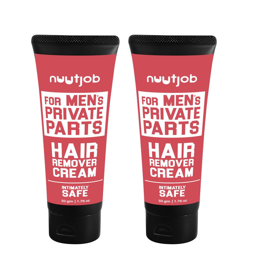 Men’s Hair Removal Cream Pack of 2 – Painless Intimate Hair Removal Cream for Men – Body Hair Remover for Sensitive Skin with Aloe Vera Jojoba Oil Honey
