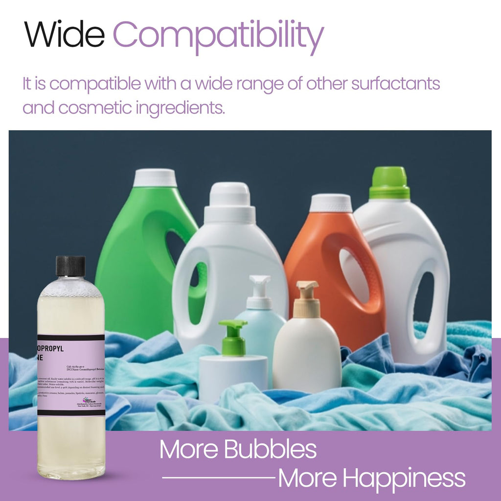 Cocamidopropyl Betaine 64 Ounce / 1.8 kg -100% Pure Coco Betaine Natural Surfactant Liquid Premium Organic Compounds Derived from Coconut Oil DIY Cosmetics Skincare by Talsen Chemicals