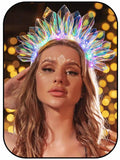 EARENT Light Up Headbands Rave Outfits Neon Headband for Women