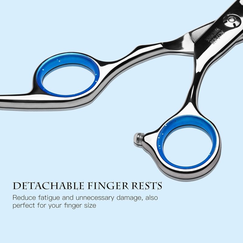 ULG Professional Hair Cutting Scissors & Thinning Shears Kit - Japanese Stainless Steel 6.5 Inch