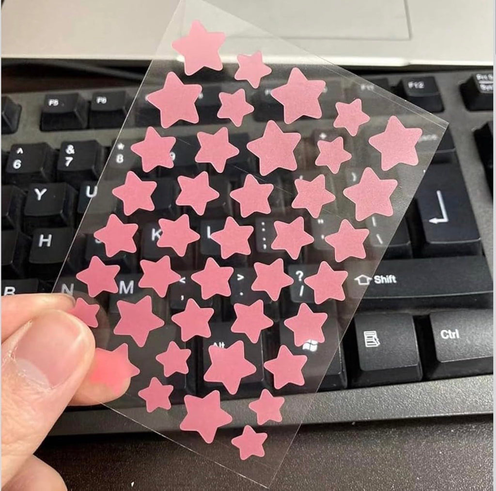 BEAUTIVANA 10 Sheets Star Pimple Patches for Face – Hydrocolloid Acne Stickers, Pink Star Blemish Patches for Skin Care and Healing, Facial Spot Treatment with Pore Cleansing Strips and Masks
