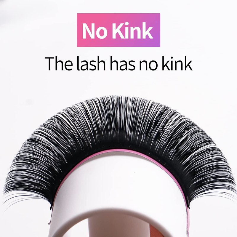 VEYES INC Classic Volume Lash Extensions 0.03-0.20 J/B/L/C/CC/D/DD Curl 5-25mm Mixed & Single Length Tray, Premium Silk Eyelashes, Professional Supplies for Lash Techs(Matte Black 0.05 CC 8-16mm)