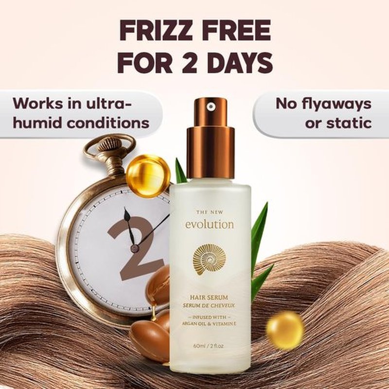 HerStyler Hair Serum - Nourishing Argan Oil & Vitamin E for Anti-Frizz & Enhanced Shine | All Hair Textures