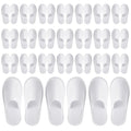 Juvale Disposable Slippers for Guests - Individually Wrapped Spa & Hotel Slippers - Slip-Resistant Shoes - Travel-Friendly Disposable Shoes - Medium (Men’s US 10/Women’s US 11) White - Pack of 24