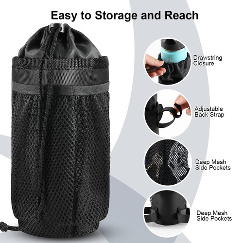 2PC Insulated Bike Water Bottle Holder Bag for Kid Adult with Phone Storage