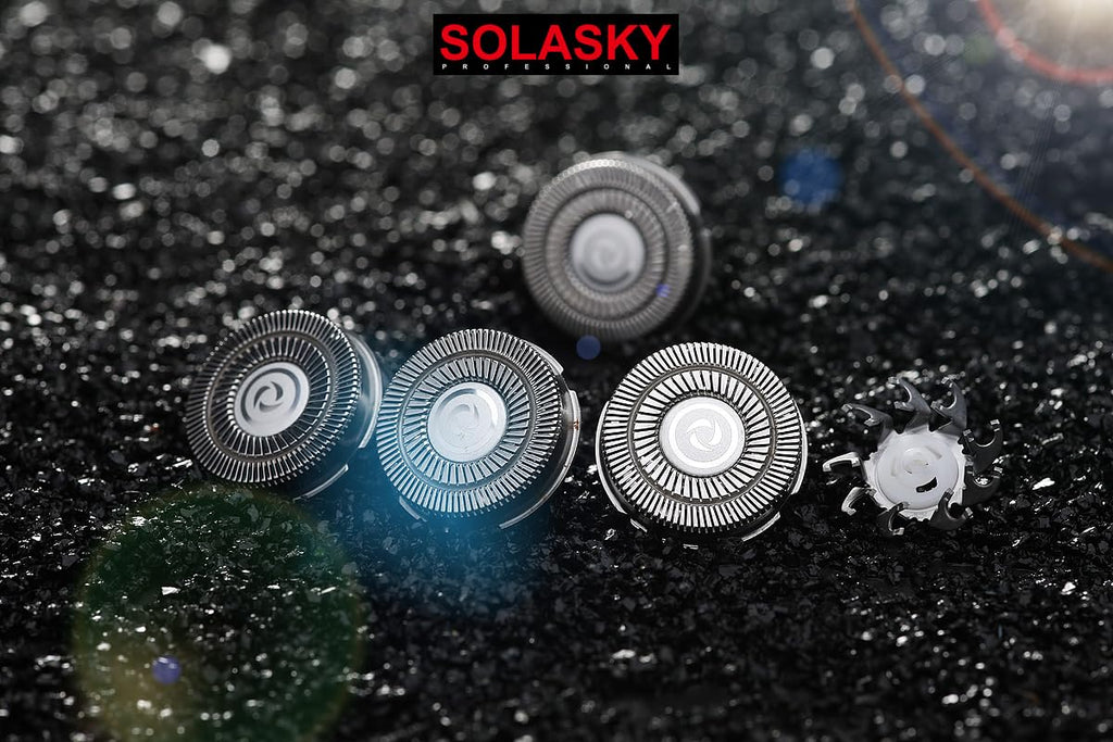 SOLASKY Double-Ring 8pcs Shaver Razor Blade for Pitbull Skull Shaver Replacement head shaver Heads Blades (8 PCS)