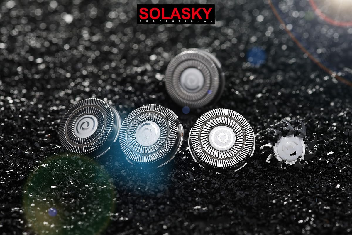 SOLASKY Double-Ring 8pcs Shaver Razor Blade for Pitbull Skull Shaver Replacement head shaver Heads Blades (8 PCS)