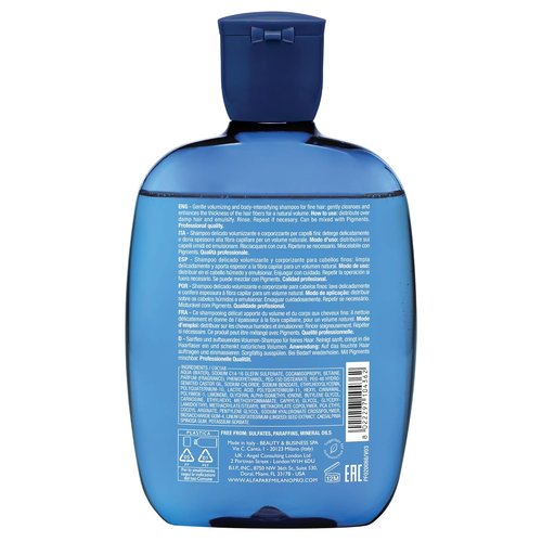 Alfaparf Milano Semi Di Lino Volume Shampoo - Sulfate-Free Formula for Fine Hair | Adds Intense Volume & Thickness