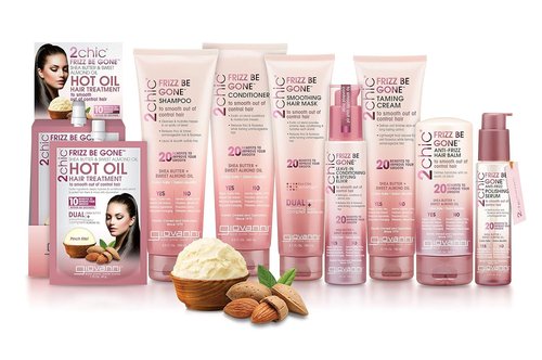 GIOVANNI 2chic Leave-In Conditioning Elixir - Anti-Frizz Hair Smoothing Formula with Shea Butter & Almond Oil - 4 oz